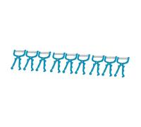 FRCOLOR 9pezzi Epilatore Facciale Manuale Molla Strumento Per Rimozione Dei Del Viso Facile Da Usare e Confortevole Colore Blu Rimozione Danni Alla