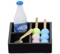 FRCOLOR Accessori Miniatura Casa delle Bambole con Snack Artificiale e Riproduzione Cibo per Pomeriggio con Tè Decorazione Micro Paesaggio Resistente Colori Delicati per Scenografie Fai da