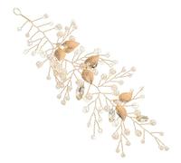 FRCOLOR Accessori Per Fasce Di Strass Per Le Donne Fascia Di Strass Fasce Per Ragazze Fascia Da Donna Per La Sposa Da Sposa Copricapo Della Golden Perla