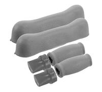 FRCOLOR Accessori Per Stampelle Con Resistenza Migliorata Set Da 6 Pezzi Di Ricambio Per Stampelle Impugnature Tappi Per Piedi Per Stampelle Per Disabili Bastoni Per Anziani