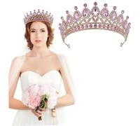 FRCOLOR Accessorio Per Con Di Diamanti Pizzo Da Sposa Da Sposa Fasce Per Le Donne Giarrettiere Per La Sposa Festa Nuziale Giarrettiera Da Sposa Costume Lega Di Zinco Rosa