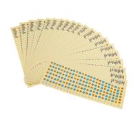 FRCOLOR Adesivi per Chitarra 20 Pezzi, Decalcomanie Note Tastiera per Principianti, Etichette Guida Tasti Resistenti e Riutilizzabili per Esercizi e Apprendimento Musicale