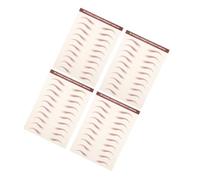 FRCOLOR Adesivi Per Sopracciglia Waterproof 3d Realistici, Kit Da 4 Fogli Di Sopracciglia Finte Naturali Usa e Getta, Trucco Pratico Per Donne, Applicazione Facile Per Uso Quotidiano