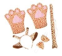 FRCOLOR Adorabile Set Di Costumi Da Giraffa Per Bambini E Bambine Con Fascia Per Guanti E Coda Per Feste Di Compleanno