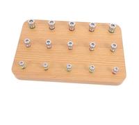 FRCOLOR Allenatore Di Coordinazione Occhio-mano Con Tavola Di Legno Per Riabilitazione e Esercizi Flessibili Strumento Per Rafforzamento Delle Dita e Sviluppo Della Motricità Fine Centri
