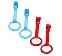 FRCOLOR Anelli di Trazione per Ragazzo Ragazza e Culla, Set 4 Pezzi Colorati, Supporto Sicuro per Lettino, Aiuto Apprendimento Stare in Piedi, Materiali Affidabili per Ragazzo Ragazza