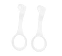 FRCOLOR Anelli Di Trazione Per Ragazzo Ragazza e Recinto Per Bambini, Maniglie Di Supporto Per Lettino e Cameretta, Accessori Leggeri Facili Da Installare, Set 2 Pezzi Bianchi Per Uso Interno