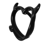 FRCOLOR Anello per Ombelico a Forma di Cuore e Demone in Lega di Rame, Gioielli per Piercing Comodi e Resistenti per Donne, Adatti per Uso Quotidiano e Feste