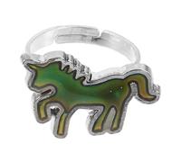 FRCOLOR anello termocromico anello unicorno che cambia colore umore anelli dell'umore per le ragazze mignolo anelli per bambine anelli per ragazze Gioielli per le donne Lega di zinco