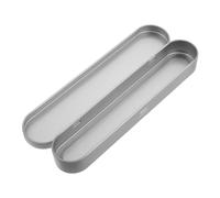 FRCOLOR Astuccio Portaoggetti Per Cancelleria Scatola Di Latta Cerniera Per Raschietti Lingua Pinzette e Penne Resistente All Usura e Riutilizzabile