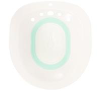 FRCOLOR Bacinella per Lavaggi Anali per Bidet Bianco Pieghevole in Pp e Salvaspazio e Facile da per Anziani e Donne Incinte e Post-operatoria