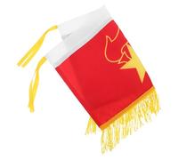 FRCOLOR Bandiera Piccola per Rullante Bandiera Mano in Nylon Resistente per Eventi Scolastici Musicali Decorazione Leggera e Portatile per Banda e Feste