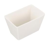 FRCOLOR Barattolo Zucchero Caffè in Ceramica Bianco Resistente ad Alta Temperatura Forma a Cubo, per Pranzi in Famiglia e Uso Domestico Moderno