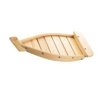 FRCOLOR Barca in Legno per Sushi Beige Materiale Sintetico, Piatto Decorativo per Sashimi e Antipasti per Famiglie e Decorazione Tavola