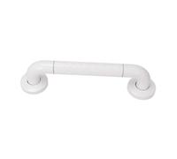 FRCOLOR Barra di Sicurezza Antiscivolo per Bagno in Acciaio Inossidabile Bianco Maniglione Supporto per Wc e Doccia per Disabili e Anziani Installazione Facile e Design Ergonomico