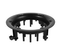 FRCOLOR Base Rotonda per Griglia Altoparlanti da Soffitto 6,5 Pollici | Plastica Nera, Installazione a Incasso a Parete, per Impianti Audio Surround e Trasmissione Sonora Precisa