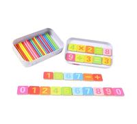 FRCOLOR Bastoncini Matematici in Legno per Apprendimento Numerico Giocattolo Educativo Aritmetico per Supporto per Sviluppo Logico e Riconoscimento Colori Adatto per Casa e Scuola