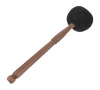 FRCOLOR Bastone Per Ciotola Tibetana in Legno Mazzuolo in Feltro Nero Di Media Misura, Accessorio Per Meditazione e Suono Buddista, Parte Per Ciotola Tibetana Superficie Liscia e Resistente