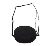 FRCOLOR Benda Occhio Pirata in Seta Nera Regolabile Per Ambliopia e Strabismo Maschera Singolo Occhio Leggera Per Adulti e Vista Debole