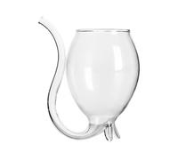 FRCOLOR Bicchiere da Vino Rosso 300ml in Vetro Alimentare, Calice Creativo a Tema Vampiro per Bar e Banchetti, Tazza Decorativa per Feste e Ristorazione