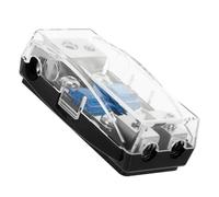 FRCOLOR Blocco di Distribuzione Energia in Plastico e Ferro, Facile da Installare Porta Fusibili Protegge Circuito Elettrico per Auto per Modifiche Audio Fai da Te