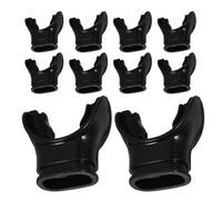 FRCOLOR Boccaglio Resistente al Morso Nero per Immersione in Silicone 10 Respirazione per Snorkeling e Immersioni