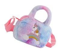 FRCOLOR Borsa a Forma Di Cavallo Per Bambine Borsetta Morbida Per Ragazze Borsa Tracolla Leggera e Compatta Per Contenere Piccoli Oggetti Come Caramelle e Snack