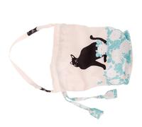FRCOLOR Borsa a Secchiello Giapponese Stile Kimono Beige Coulisse, Lavorazione Fine e Design Adorabile, Borsetta Versatile per Passeggiate e Telefono