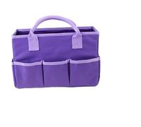 FRCOLOR Borsa Organizer Multifunzionale Borsa Per Riporre i Vestiti Borsa Per Cosmetici Borsa Da Giardinaggio Borsa in Tela Custodia Viola Cassetta Degli Attrezzi Viaggiare Multifunzione
