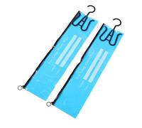 FRCOLOR Borsa Porta Extension per Chioma in Pvc con Ganci, Set da 2 Sacchetti per Parrucche Appese, Organizer per Custodia e Conservazione di Extension e Accessori per Chioma