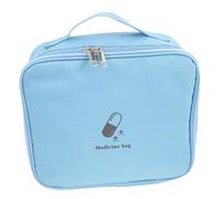FRCOLOR Borsa Porta Medicinali Portatile Per Emergenze Kit Soccorso Per Viaggi Con Chiusura Zip e Scomparti Organizzati Per Campeggio e Uso Quotidiano