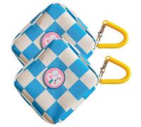 FRCOLOR Borsa Portaoggetti Per Tovaglioli - Confezione Da 2 - Borsa Per Il Ciclo Mestruale Per Ragazze E Donne - Scuola Lavoro Viaggi - Compatta E Facile Da Trasportare