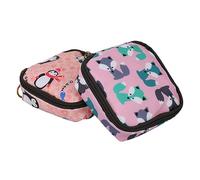 FRCOLOR Borsa Portatile Per Il Ciclo Mestruale Custodia Per Assorbenti Custodia Per Assorbenti Per Lallattamento Con Cerniera Per Donne