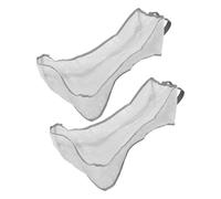 FRCOLOR Borsa Portatile per Scarpe con Cerniera 2 Pezzi, Organizer Trasparente per Stivali Alti e Bassi, Copristivali Riutilizzabili Impermeabili per Viaggio e Conservazione in