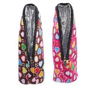 FRCOLOR Borsa Termica Per Bottiglia Con Maniglia in Poliestere Resistente, Set Da 2 Pezzi Per Ragazzo Ragazza e Viaggio, Mantieni Latte Caldo Fuori Casa