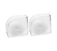 FRCOLOR Box Trasparente Custodia Resistente 2 Pezzi in Acrilico per Orologio Uomo a Forma di Scatola con Foro per Appendere per Uso lungo Termine