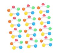 FRCOLOR Braccialetti Sonaglio da Polso Colore Casuale per Bambini Campanellini Set 12 Pezzi Cinturini Colorati, Strumenti Ritmici per Feste, Giochi e Attività Musicali