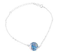 FRCOLOR Braccialetto Da Donna Accessorio Da Donna Sottile Semplice Con Perline Con Cristalli A Forma Di Stella Alla Moda A Forma Di Catena Da Mano Per Blu