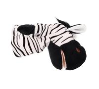 FRCOLOR Burattino Mano Zebra Morbido Peluche con Bocca Apribile Marionetta Dita Animali Interattiva Didattico e per Educativo e Coinvolgente