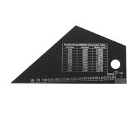 FRCOLOR Calibro di Misurazione Altezza Corde e Livellamento Tasti per Chitarra Elettrica, Acustica e Basso - Strumento Liutaio Multifunzione con Scala Metrica e Pollici per Regolazione