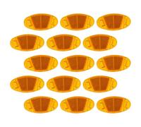 FRCOLOR Catarifrangenti per Raggi Bici in PVC Giallo 16 Pezzi, Riflettori per Bici da Strada Compatti e Luminosi per Festa Estiva e Sicurezza Notturna