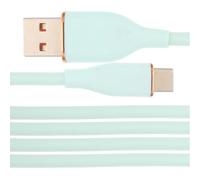 FRCOLOR Cavo Dati USB Type-c in Silicone Liquido 1 M 66w Ricarica Rapida Compatibile Smartphone Trasferimento Dati Anticordolo per Uso Quotidiano