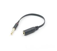 FRCOLOR Cavo Prolunga Audio Maschio Femmina in Alluminio Estensione Aux per Cuffie e Dispositivi con Jack Stereo Nero Resistente e Compatibile