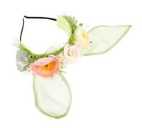 FRCOLOR Cerchietto Floreale Orecchie Da Coniglio Accessorio Per Cosplay Da Per