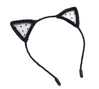 FRCOLOR Cerchietto Per Alla Moda Con Orecchie Di Gatto in Pizzo Per Donne Per Feste Cosplay Halloween