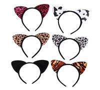 FRCOLOR Cerchietto Per Di Gatto Fascia Per Orecchie Di Gatto Per Ragazzo Ragazza Ragazza e Adulti Copricapo Cartone Animato in Resistente