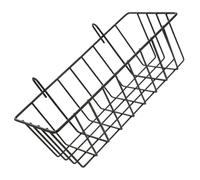 FRCOLOR Cestino da Appendere al Bagno in Ferro Nero Piccolo, Portabottiglie e Organizer Cucina Sospeso, Cestino Portaoggetti Grande Capacità per Bagno, Hotel e Uso Domestico