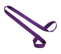 FRCOLOR Cinghia per Tappetini da Yoga Set da 2 in Cotone Porpora Chiusura Rapida e Anelli Regolabili, per Lezioni di Pilates e Campeggio