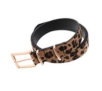 FRCOLOR Cintura Da Donna in Pelle Stampa Leopardata Regolabile, Cintura Alla Moda Per Outfit Casual e Formali, Lunghezza 105 Cm, Accessorio Fashion Femminile