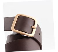 FRCOLOR Cintura Regolabile con Fibbia Quadrata Cintura Casual Marrone con Fibbia Accessorio Versatile per e Fianchi